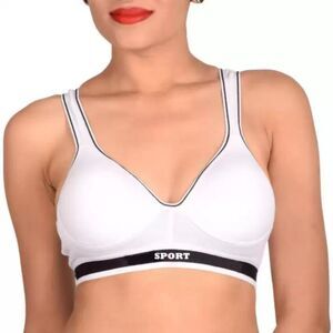 BRAND NEW BODYCON WOMEN"S WIRELESS SPORT BRA SOLID CUP